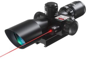 Pinty 2.5-10x40 Red Green Illuminated Mil-dot Tactical Rifle Scope.
