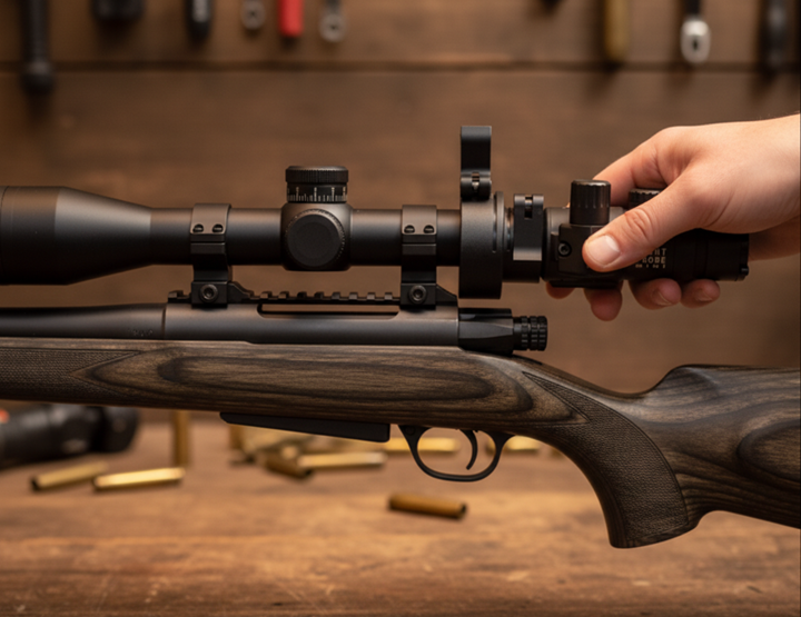 Thermal Clip-on attaching on a scope