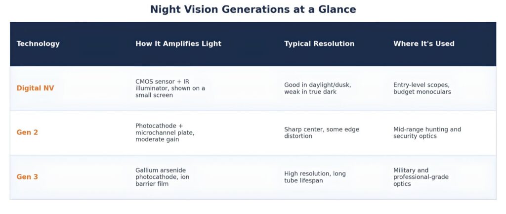 Gen of night vision